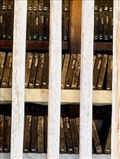 Tripitaka Koreana Woodblocks through the slats of Janggyeong Panjeon: by graynomadsusa, Views[68]