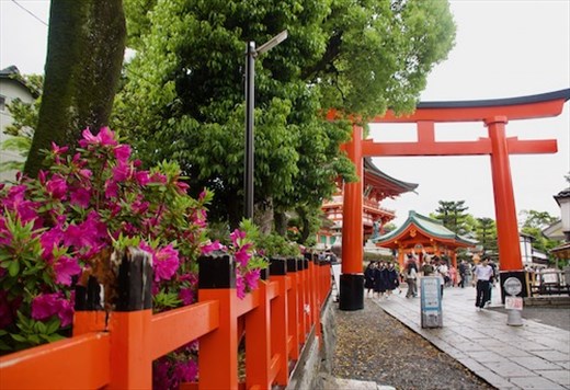 Fushimi Inari Shrine with thousands of Torii Gates