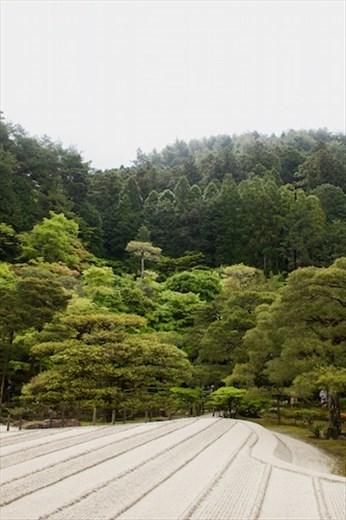 Sand garden, Ginkaku-ji