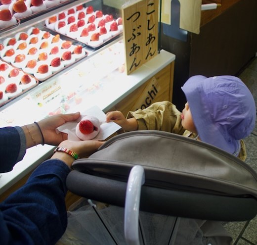 Yum—Strawberries! Nishiki Market