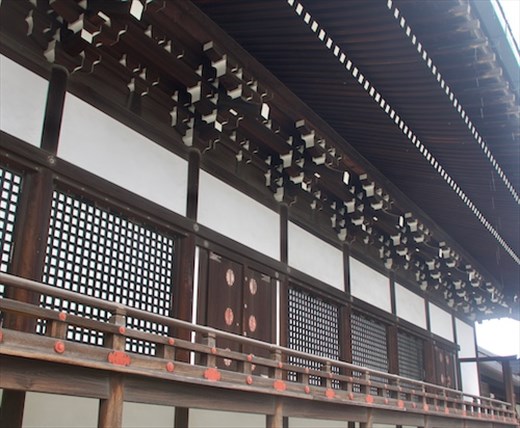 Decorative roof tiles—Kyoto Imperial Palace