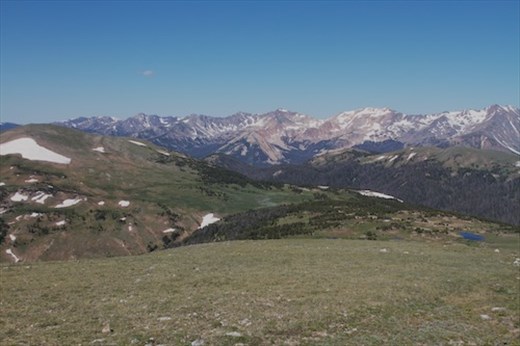 View from Trail Ridge summit, RMNP