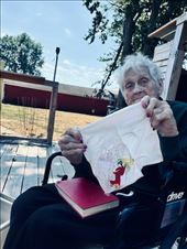 Hazel showing WW II momento: by graynomadsusa, Views[272]