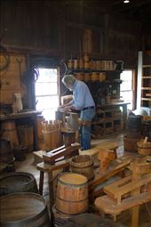 Barrel-making in the Cooperage, Mystic Seaport: by graynomadsusa, Views[598]