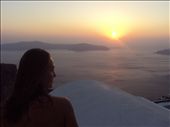 My tattooed friend is fascinated by the sunset scene in Santorini island,Greece.: by greecebyamira, Views[623]