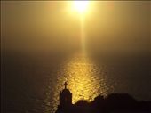 The church and the sunset in Santorini island,Greece.: by greecebyamira, Views[301]