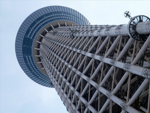 This is the newest addition to Tokyo's skyline. 
 It is a representation of the modern architecture that rubs shoulders with traditional Japan