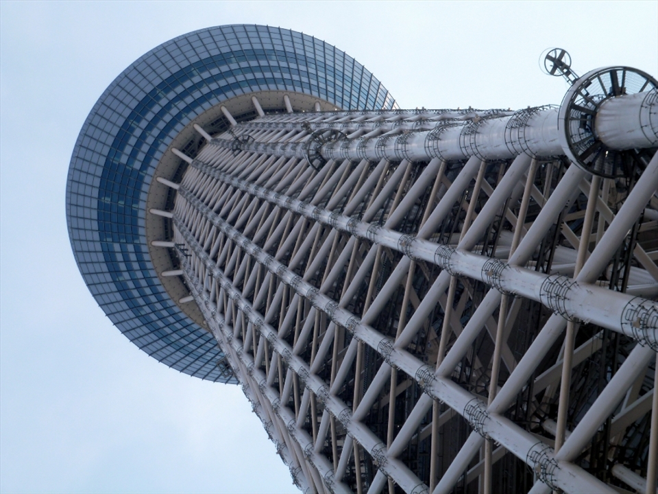 This is the newest addition to Tokyo's skyline. 
 It is a representation of the modern architecture that rubs shoulders with traditional Japan
