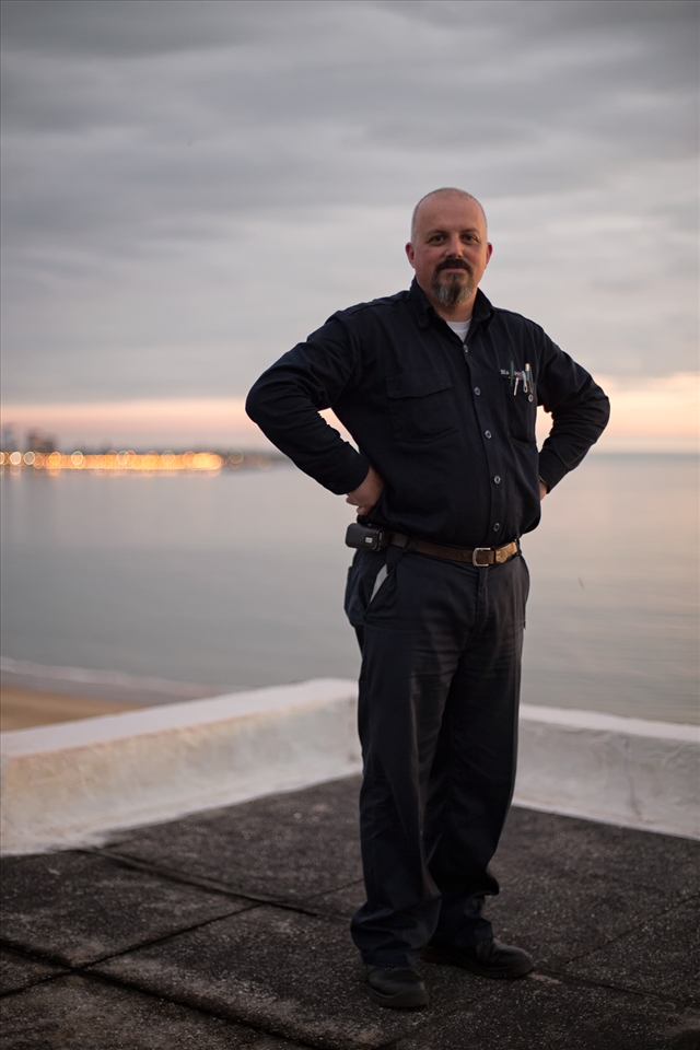 Jose, despite his age he is the oldest doorman at the building