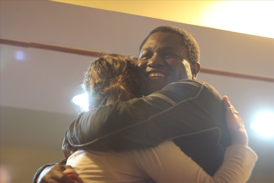 The moment of happiness