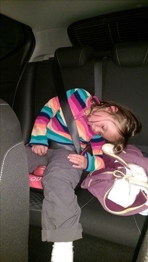 Too tired to make the drive from the airport to the flat!