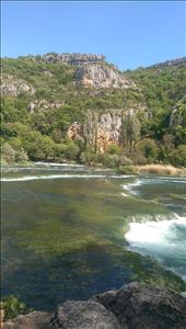See that cliff up there? Yeah, there is a cave up there at the top if you are motivated enough to climb the 517 stairs to get to it!! We saw bats though, so it was cool.: by guild_family_of_3, Views[557]