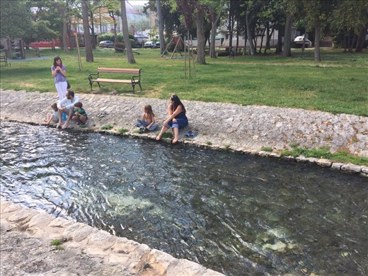 We met a very nice family of four doing exactly the same thing we are doing! Conner was one month younger than the older boy and they played 
