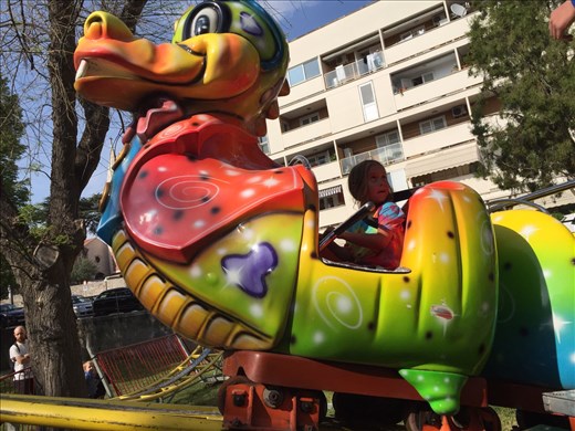 There was a tiny carnival near one of the parks on the beach strip :)