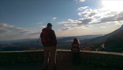 Looking out from Klis Fortress near Split