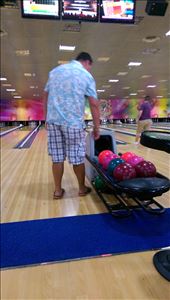 Nothing like a little bowling in flip flops to lighten the mood ;): by guild_family_of_3, Views[408]