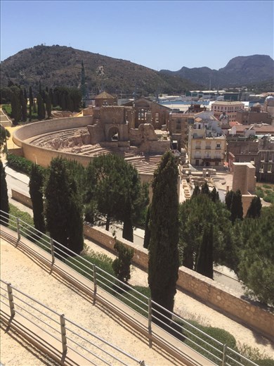 View from the castle of the ruins 