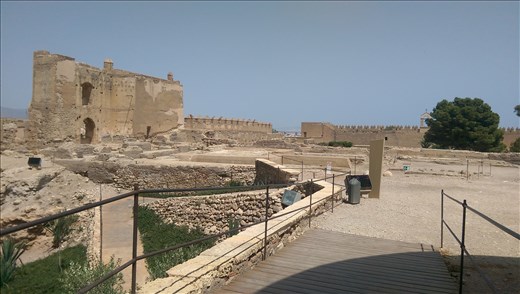 Citadel and castle Alcazaba in Almeria