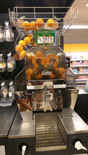 Conner was definitely a fan of the self serve OJ squeezer ;)