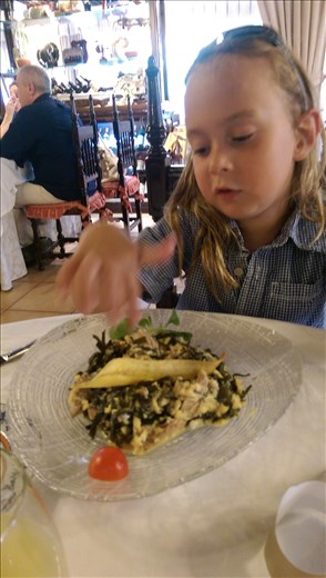 Or scrambled eggs with seaweed and tuna...? Yeah he's an odd kid