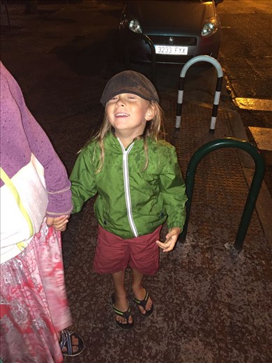 Rainy night for a walk in Madrid :) it was actually very refreshing