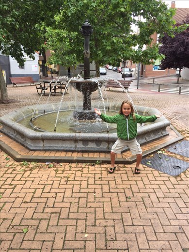 Conner loves his fountains :)