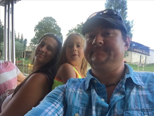 Enjoying a little river cruise