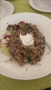 Buckwheat porridge with porcini mushrooms, a local specialty: by guild_family_of_3, Views[311]