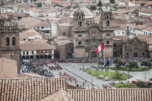 The ancient Incan celebration of Inti Raymi (Festival of the Sun) in Cuzco.