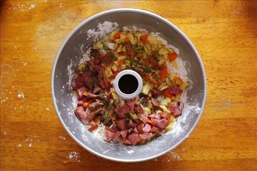 Mixing all the solids