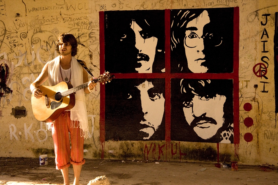 Parker, a musician from Texas records his video of While My Guitar Gently Weeps.