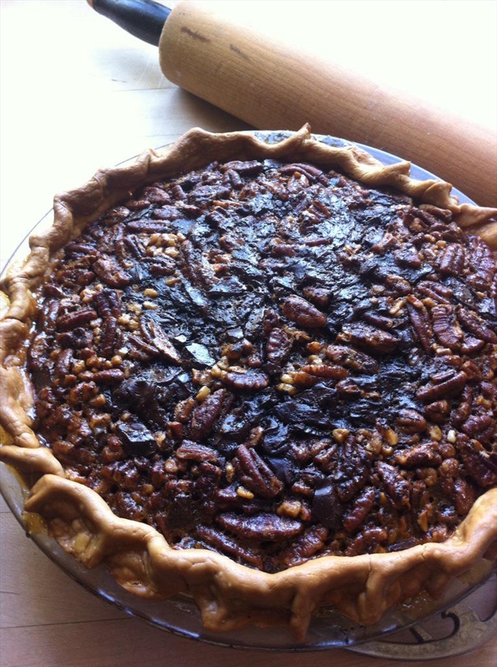 crimp the edges of the crust between your fingers for a homemade look