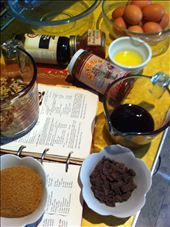 my grandma's cookbook with pecan pie ingredients: by gwendolynalley, Views[299]