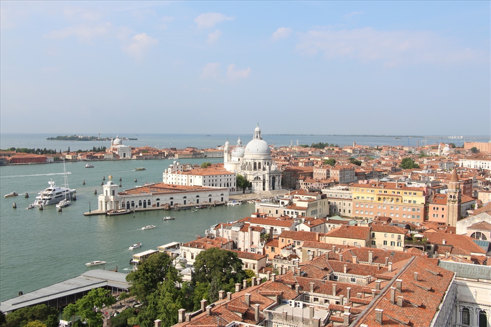 Paddling through the canals of Venice    