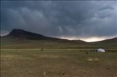 Before the storm. Typical Mongolian scene: horseman, tent and motocycle: by gypsytraveller, Views[340]