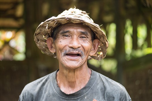 This another Balinese farmer is 73 years old. He may work in the mud with all the physical tasks every single day, yet his smile shows that he's always happy. This taught me that you can be happy no matter what your situation is.