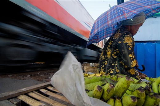 A trader railways market