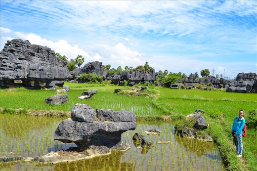 Karst Maros in Indonesia is the second biggest Karst area in the world