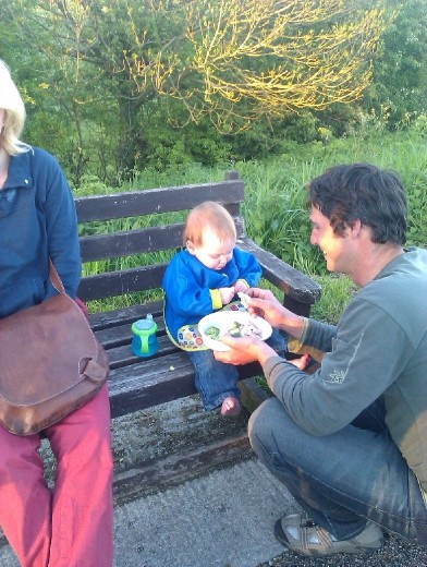 On a nice summer evening, eating al fresco means cleaning up is a lot easier