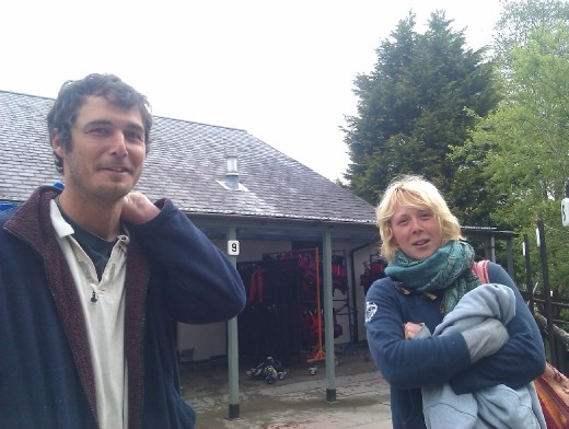 Debs and John getting ready to go white water rafting