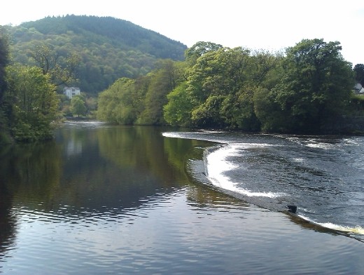 Llangollen village in May
