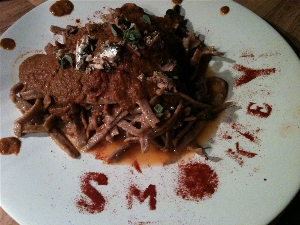 Smokey - My re-invention of pasta puttanesca