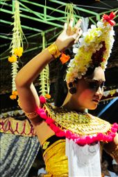 When big religion ceremony occurred there must be art performances involved for example Balinese Dance, since it's closely associated with religious processions. A female dancer performs not only for the people to see but also present it to God. She does the moves gracefully and tell the story by expressing it through her face mimic. : by hannanabila, Views[643]