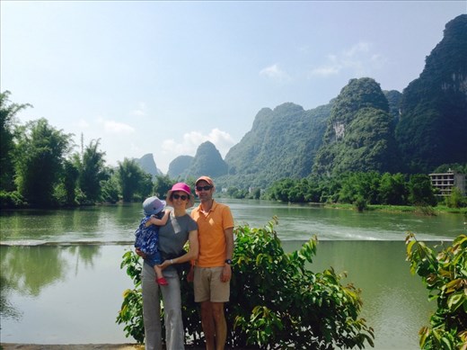 A little scenic photo break on our morning bike ride along the river.