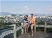 Climbed one of the peaks downtown Guilin for a panorama of the city. It was a hot one! : by hannap, Views[372]