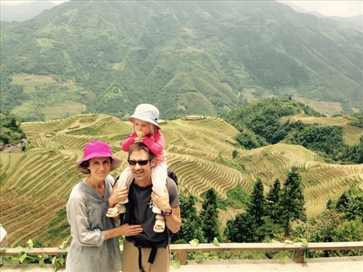 Visit to the Longji rice terraces, farmed for many centuries by the Zhuang and Yao minority groups. The beauty of the landscape and of the older people we saw along the way up stands in sharp contrast to the history, when these groups fled to the mountains (chased by Han Chinese who took their farmlands) and by necessity carved out terraces to grow rice.