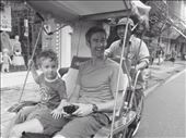 Rickshaw ride in Hanoi - turned out to be a wonderful way of exploring the old town without having to watch traffic all the time.: by hannap, Views[890]
