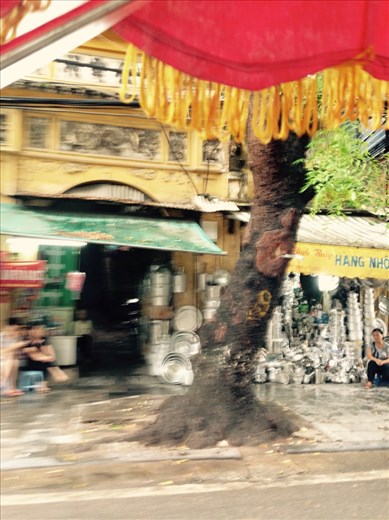 Street view from the rickshaw.