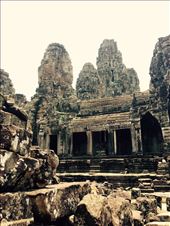 View of Bayun temple with its characteristic towers with faces.: by hannap, Views[186]