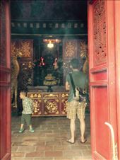 Visit of Ngoc Son temple which honors the 13th-century military leader Tran Hung Dao who distinguished himself in the fight against the Yuan Dynasty,: by hannap, Views[302]